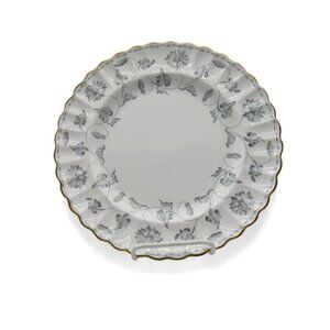 SPODE COLONEL Scalloped Plate Gold Rim England Vintage 10.5"